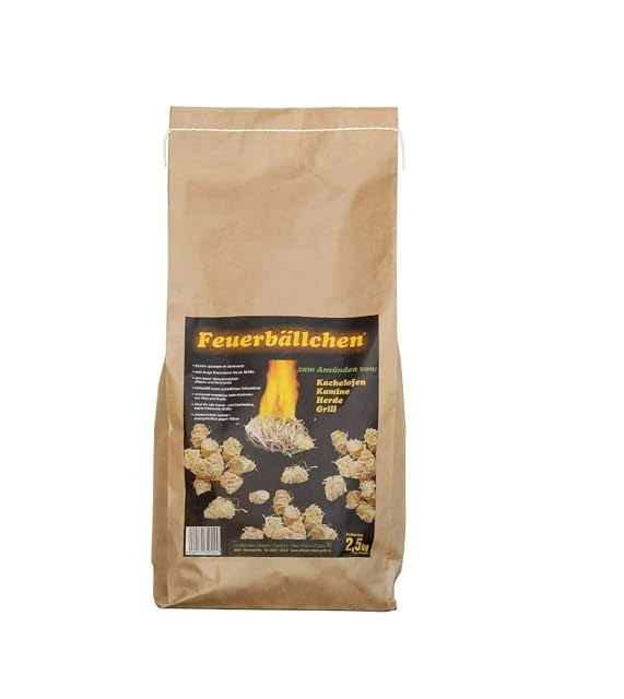 Sachet de 2,5 kg d’environ deux cents boules allume-feu en laine de bois et cire