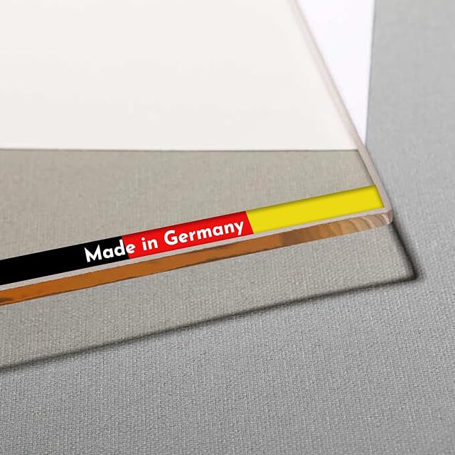 Vitre de poêle Schott ROBAX transparente de 4 mm coupée sur mesure à bords ourlés